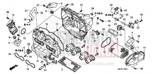 FILTRE A AIR (2) CBF600S8 de 2008